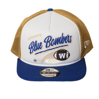 NE 950 Retro Script White/Royal/Gold Adj. Cap