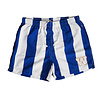 Nautical Royal/White Striped Swim Trunks