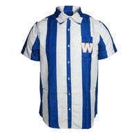 Nautical Royal/White Striped Button Up Shirt