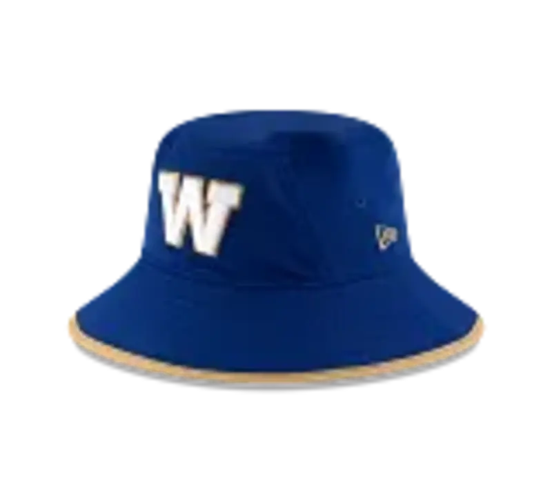 NE SL Royal/Gold Trim Bucket Hat