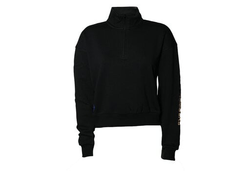 Mondetta Mondetta Women's Black Cropped 1/4 Zip