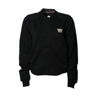 Mondetta Women's Black Bomber Jacket
