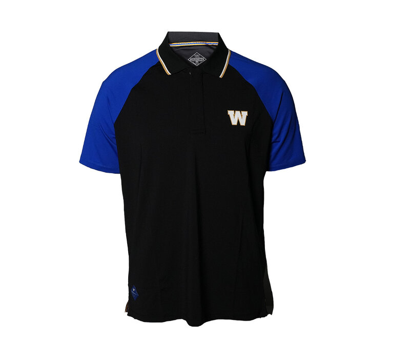 Mondetta Men's Active Black/Royal Polo