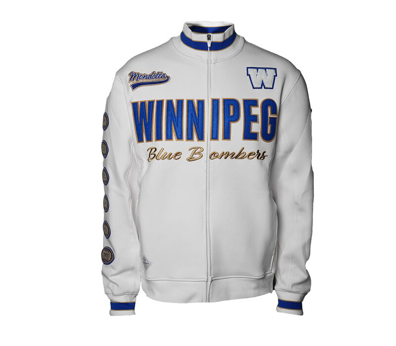 Mondetta White Pitch Track Jacket
