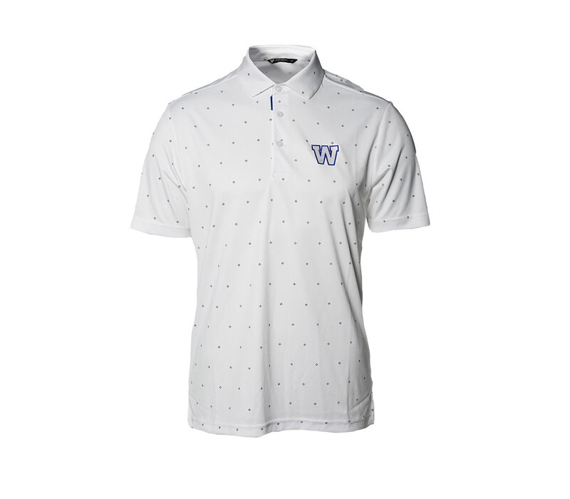 LW Men's Confetti White Polo