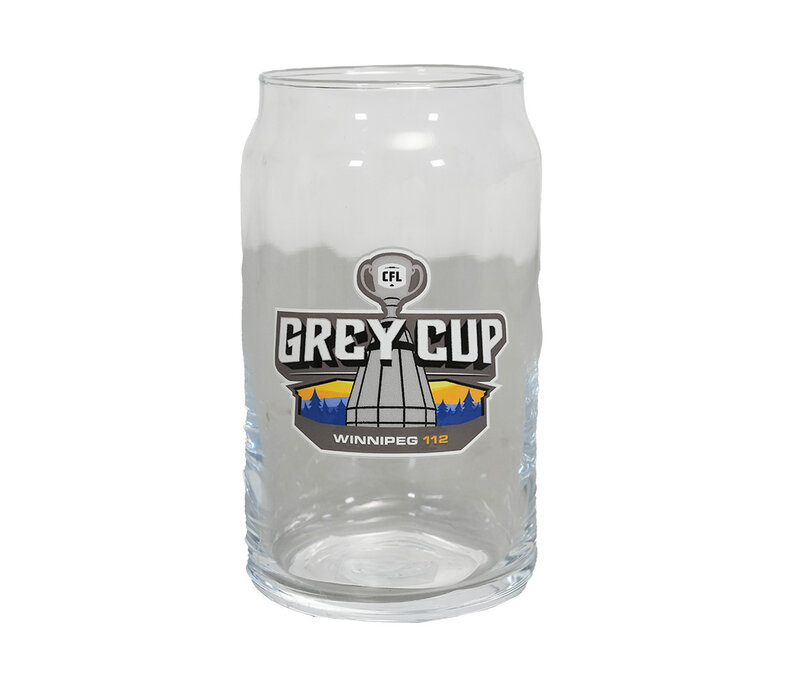 2025GC112 Logoed 16 oz Can Glass
