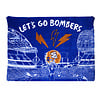Gertex Let's Go Bombers Fleece Throw Blanket