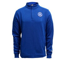 NE Men's Essentials Circled Logo Royal 1/4 Zip