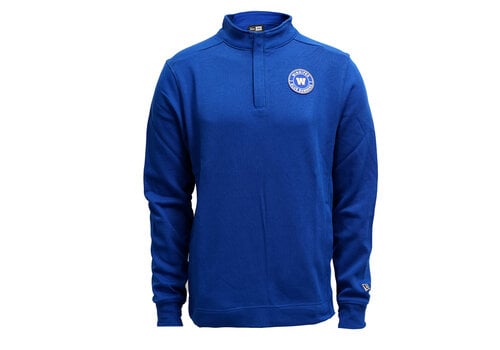 New Era NE Men's Essentials Circled Logo Royal 1/4 Zip New Era NE Men's Essentials Circled Logo Royal 1/4 Zip