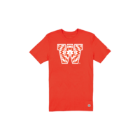 NE Star Blanket White on Orange Tee