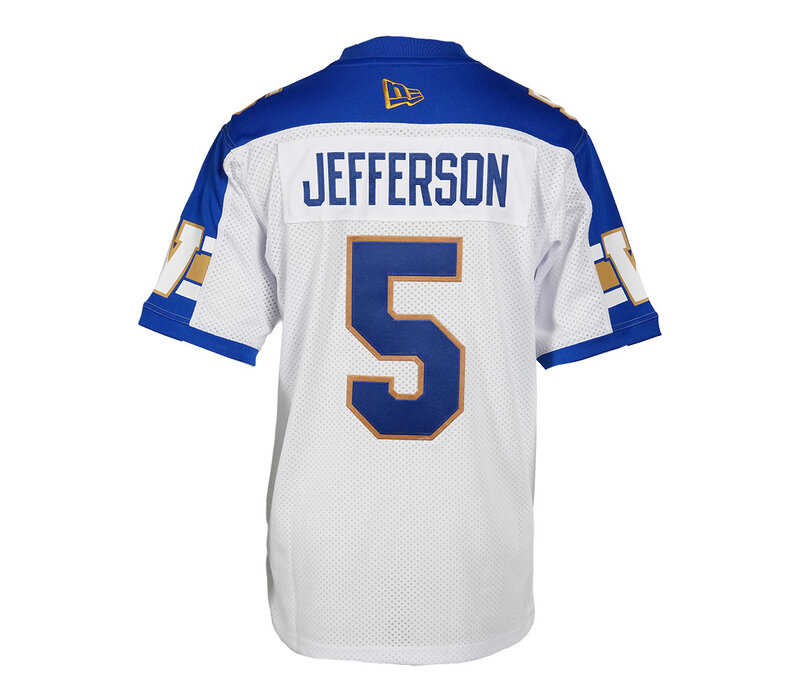 Jefferson #5 Customizable Men's Away Jersey
