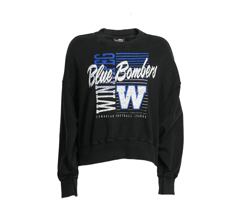 NE Women's Bold Throwback Black Crew