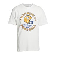 Bulletin Youth Helmet WPG Football White Tee