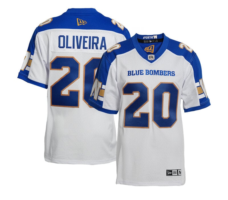 Oliveira #20 Customizable Men's Away Jersey
