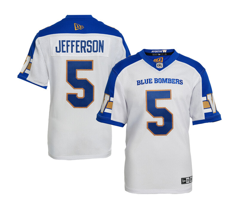 Jefferson #5 Customizable Men's Away Jersey