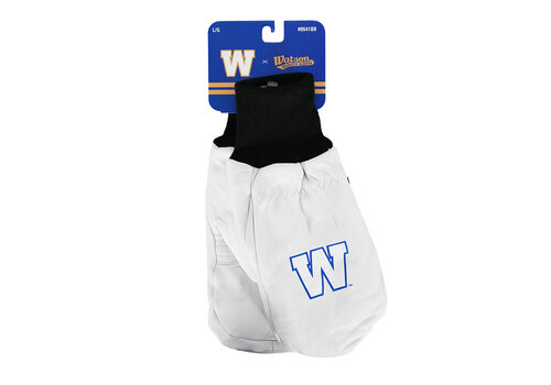 Watson Gloves Watson White Royal Outline Leather Mitts
