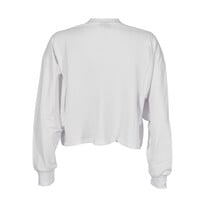 4Her Bleachers White Cropped Crew