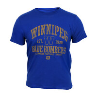 Bulletin Youth Stencil Royal Tee