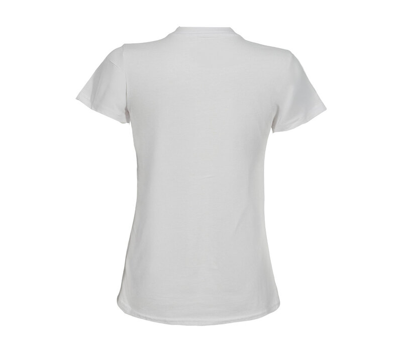 4Her Cheer Dance White V-neck Tee