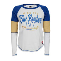 NE Women's Distress Throwback W/R/G Crew