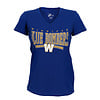 G-III for Her 4Her Cheer Dance Royal V-neck Tee