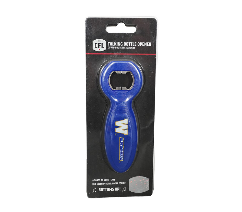 Blue Bombers Talking Bottle Opener