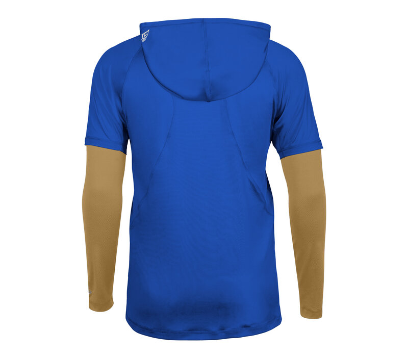 NE SL Men's Royal Merge Hooded Tee