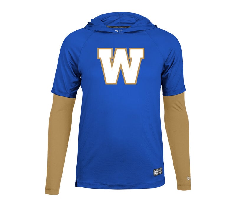 NE SL Men's Royal Merge Hooded Tee