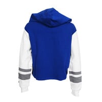 NE Fan Throwback Women's Royal/White Hoodie