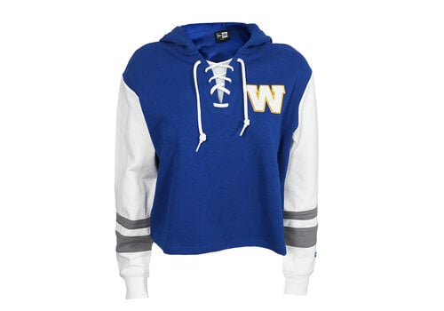 New Era NE Fan Throwback Women's Royal/White Hoodie