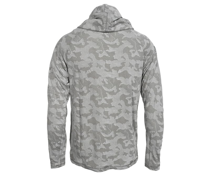 NE Fan Adventure Men's Grey Hooded Long Sleeve Tee