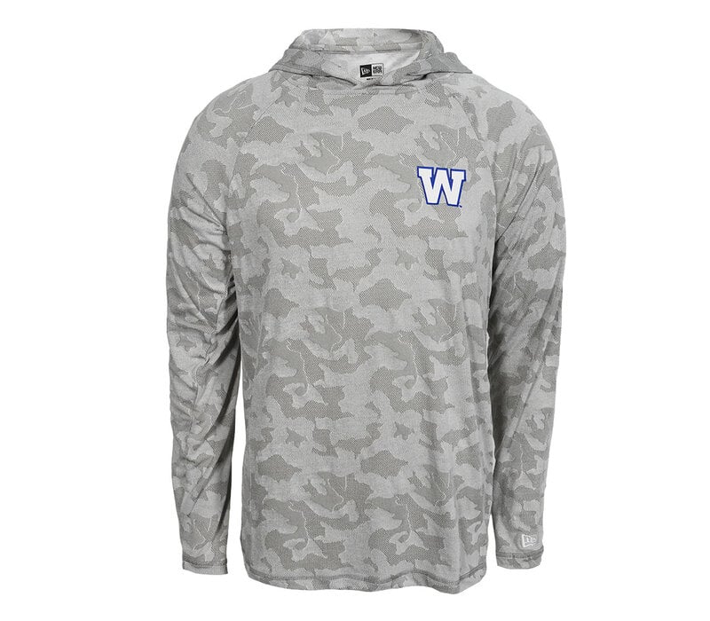 NE Fan Adventure Men's Grey Hooded Long Sleeve Tee