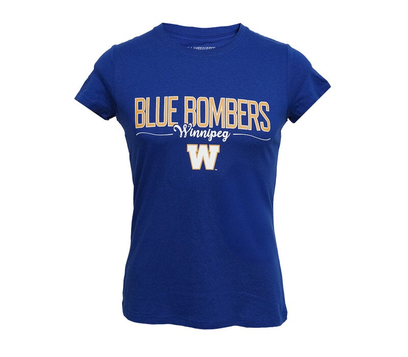 Bulletin Women's Ribbon Royal Tee