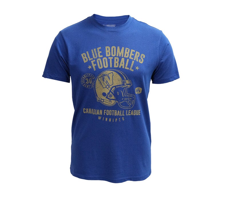 Bulletin Men's Retro Helmet Royal Tee