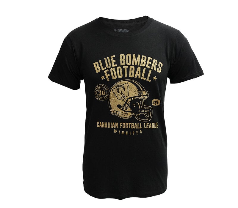 Bulletin Men's Retro Helmet Black Tee