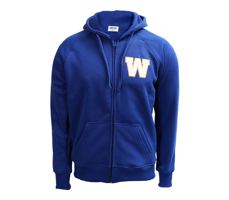 Hay Hay Men's Highlight Full Zip Royal Hoodie