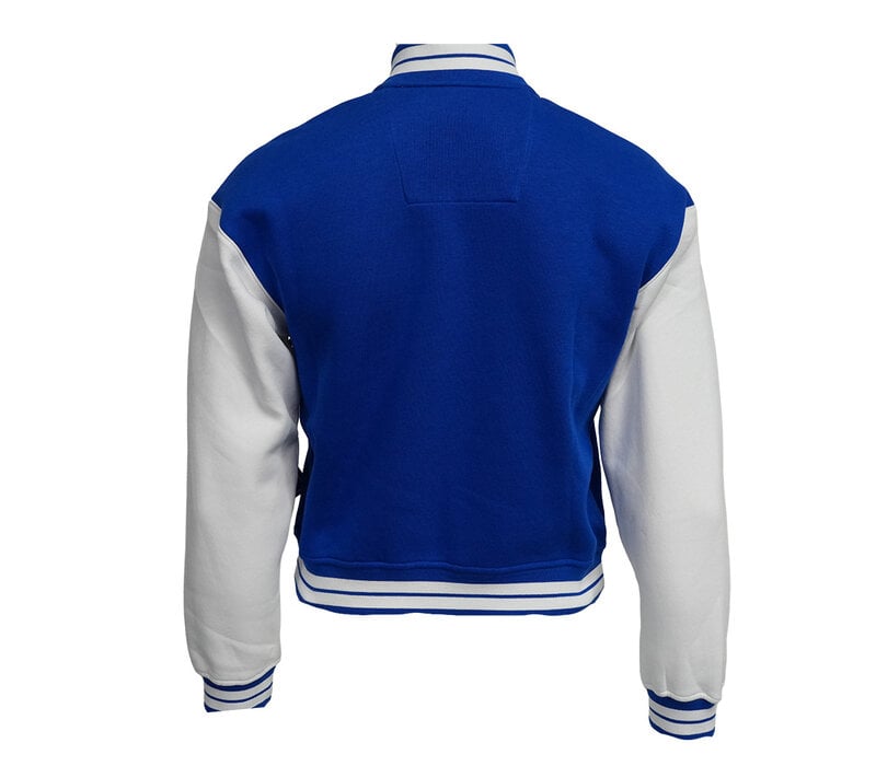 Royal and White Bomber Jacket