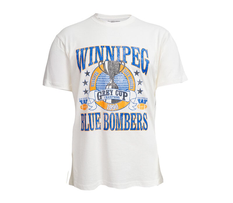 Bulletin 1990 Grey Cup Champions Natural Tee