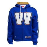 Royal Full Zip First Down Hoodie