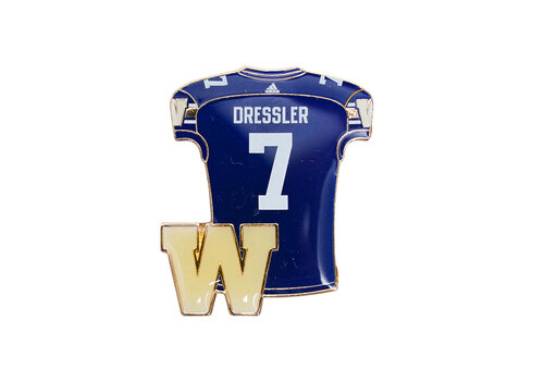 JF Dressler #7 Jersey Pin
