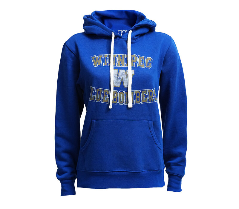 Bulletin Women's Distressed Royal Hoodie