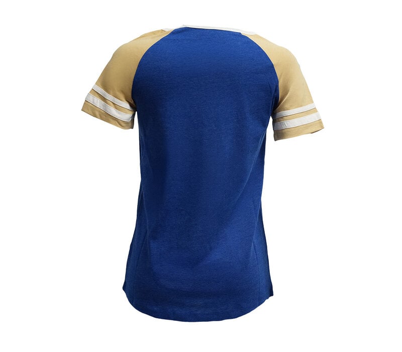 NE Women's H3 Team Add Royal/Gold Tee