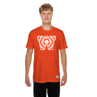 NE Star Blanket White on Orange Tee