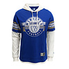 New Era NE Men's H3 Team Add Twofer Royal/White Hooded Long Sleeve