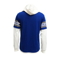 NE Men's H3 Team Add Twofer Royal/White Hooded Long Sleeve