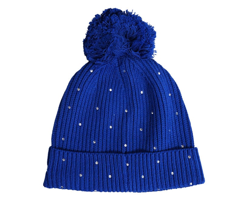 NE WINBLU Knit Rhinestone Toque