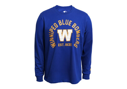 Starter Starter Men's Game Clock Royal Long Sleeve Tee