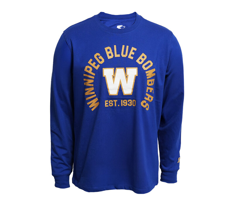 Starter Men's Game Clock Royal Long Sleeve Tee