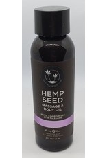 Earthly Body Hemp Seed Massage Oil 2 fl oz