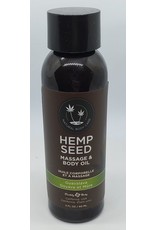 Earthly Body Hemp Seed Massage Oil 2 fl oz